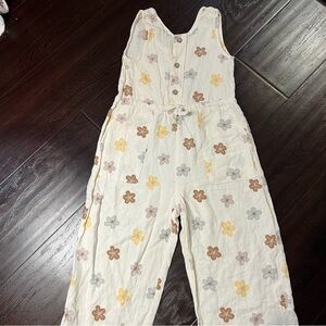 Rylee + Cru Cream Floral Jumper Kid 4-5